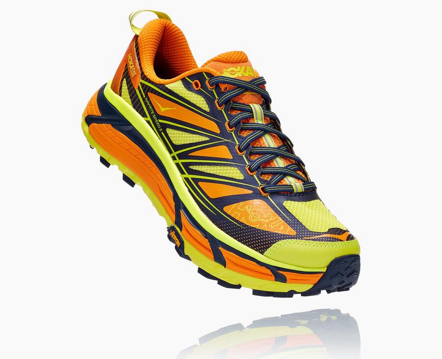 Hoka One One Spor Ayakkabı Erkek Açık Altın/Pembe - Mafate Speed 2 - GC5940326